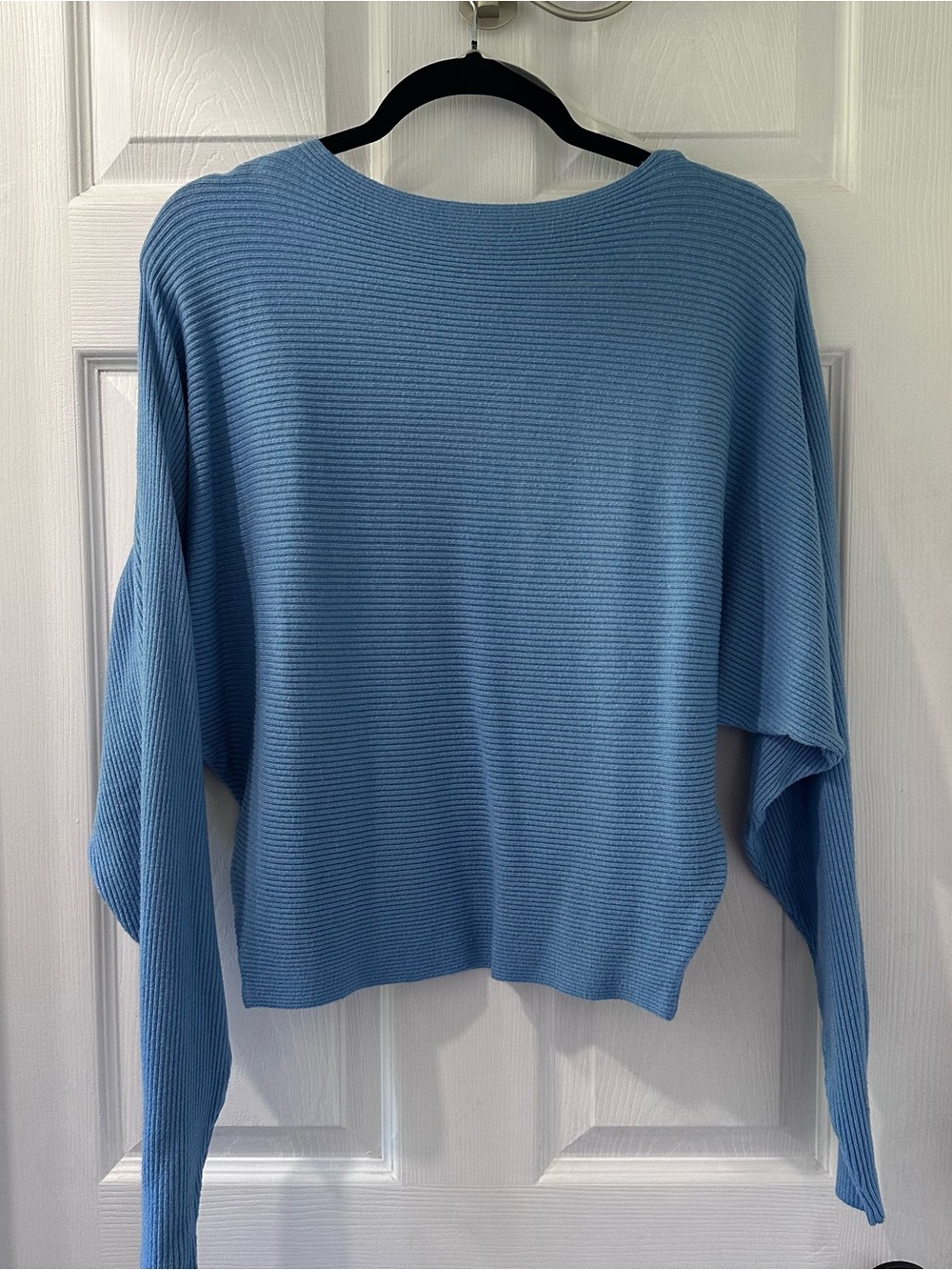 Ardene Light Blue Ribbed Crew Neck Sweater